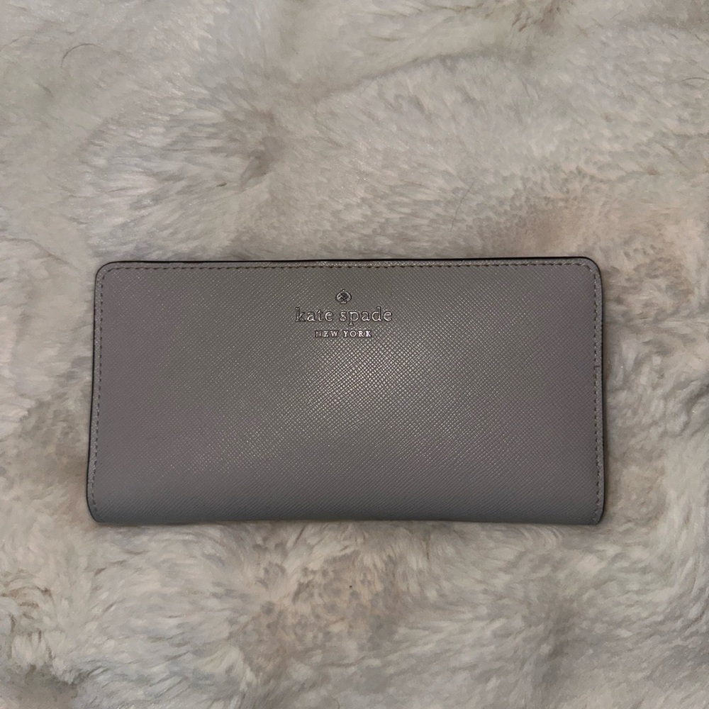 Kate Spade Gray Leather Wallet